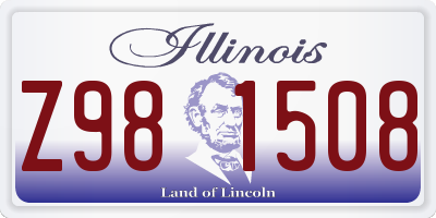 IL license plate Z981508
