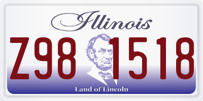 IL license plate Z981518