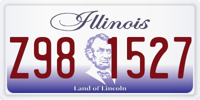 IL license plate Z981527