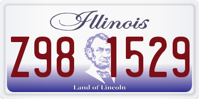 IL license plate Z981529