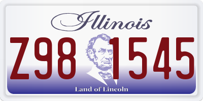 IL license plate Z981545