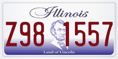 IL license plate Z981557