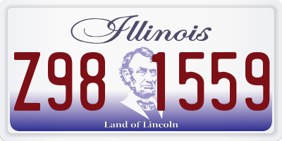 IL license plate Z981559