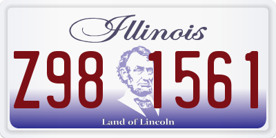 IL license plate Z981561