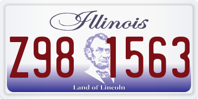 IL license plate Z981563