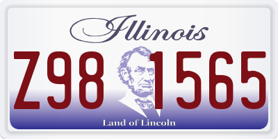 IL license plate Z981565