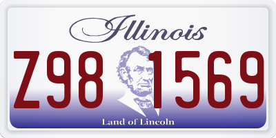 IL license plate Z981569