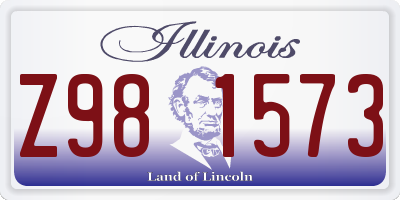 IL license plate Z981573