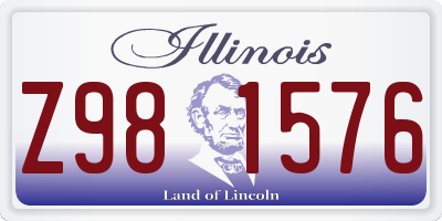 IL license plate Z981576