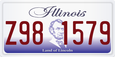 IL license plate Z981579
