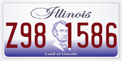 IL license plate Z981586