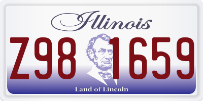 IL license plate Z981659