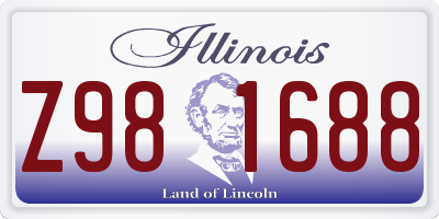 IL license plate Z981688