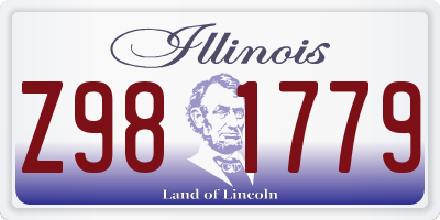 IL license plate Z981779