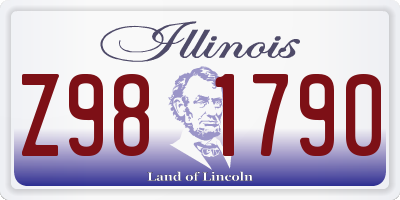 IL license plate Z981790