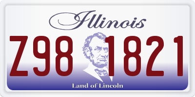 IL license plate Z981821