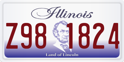 IL license plate Z981824