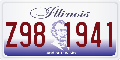 IL license plate Z981941