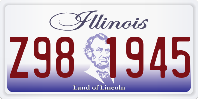 IL license plate Z981945