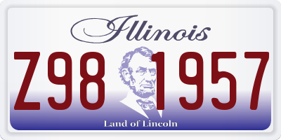 IL license plate Z981957