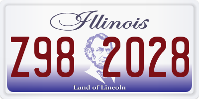 IL license plate Z982028