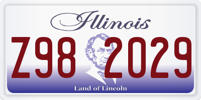 IL license plate Z982029