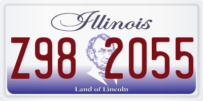 IL license plate Z982055