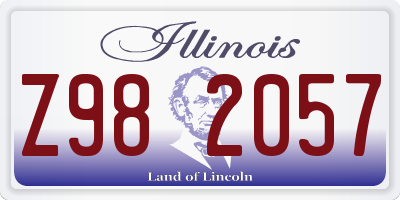 IL license plate Z982057