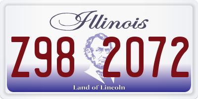 IL license plate Z982072