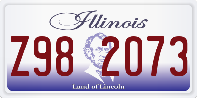 IL license plate Z982073