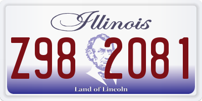 IL license plate Z982081