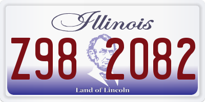 IL license plate Z982082
