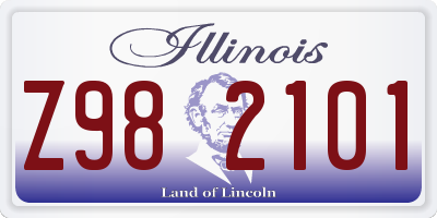 IL license plate Z982101