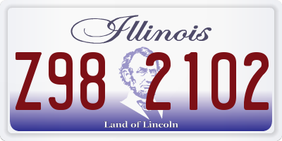 IL license plate Z982102