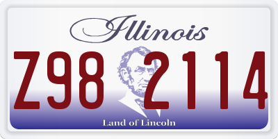 IL license plate Z982114