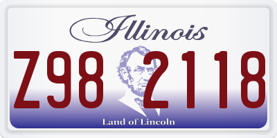 IL license plate Z982118