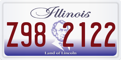 IL license plate Z982122