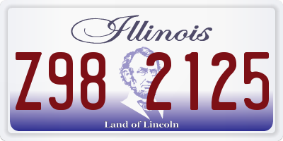 IL license plate Z982125
