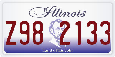 IL license plate Z982133