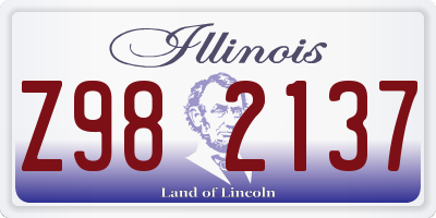 IL license plate Z982137