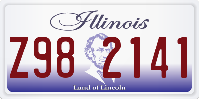 IL license plate Z982141