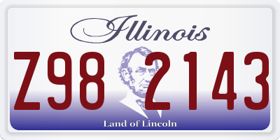 IL license plate Z982143