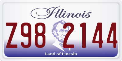 IL license plate Z982144