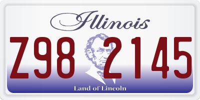 IL license plate Z982145