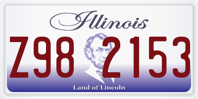 IL license plate Z982153
