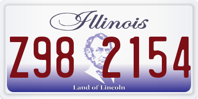 IL license plate Z982154