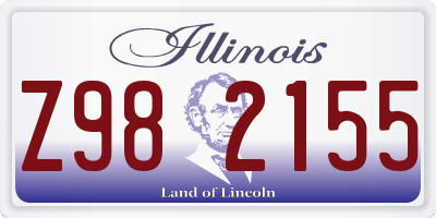 IL license plate Z982155
