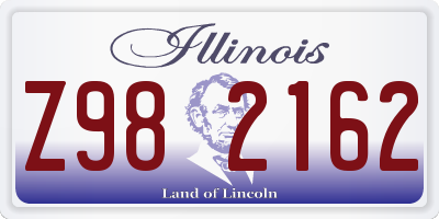 IL license plate Z982162