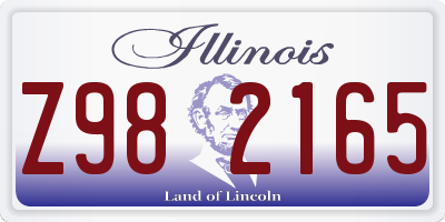 IL license plate Z982165