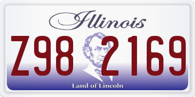 IL license plate Z982169